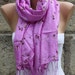 Lilac Floral Scarf Spring Summer Scarf Shawl Scarf Cowl Scarf Gift Ideas For Her Fashion Accessories best selling item