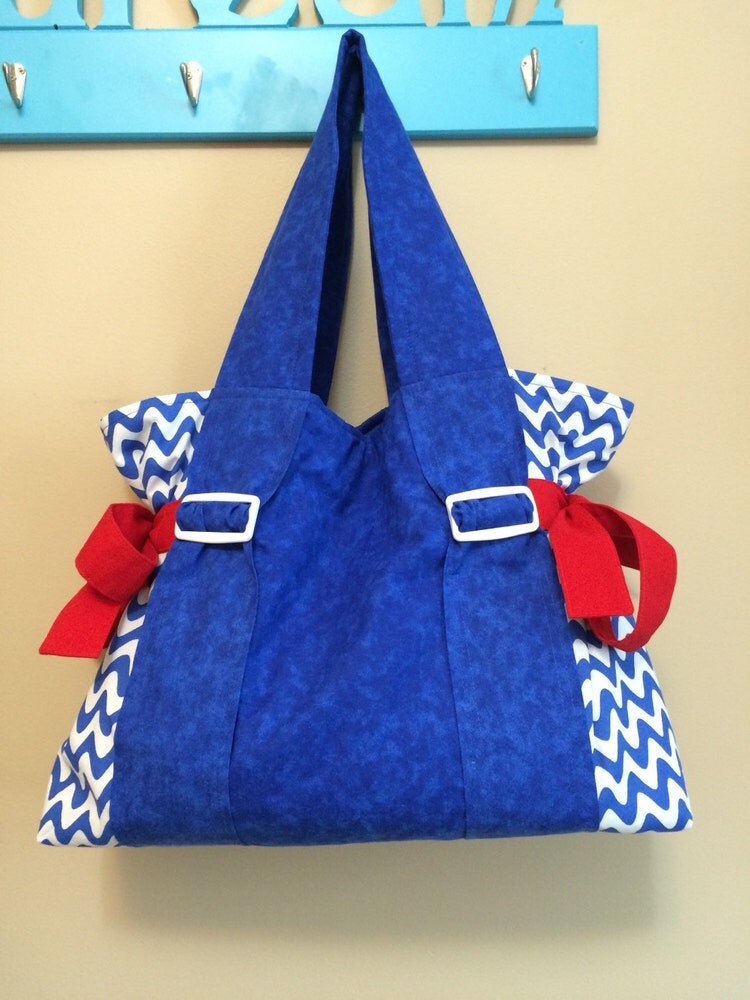 NFL New York Giants tote. Blue white red tote. by madebyoksana