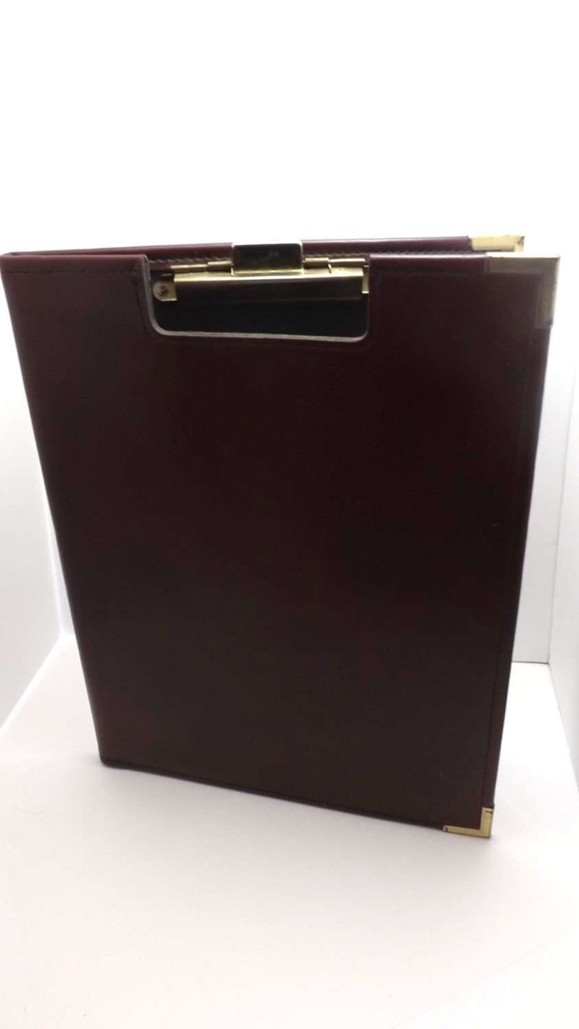 leather clipboard portfolio work and office by LaVintageByMissPJ55