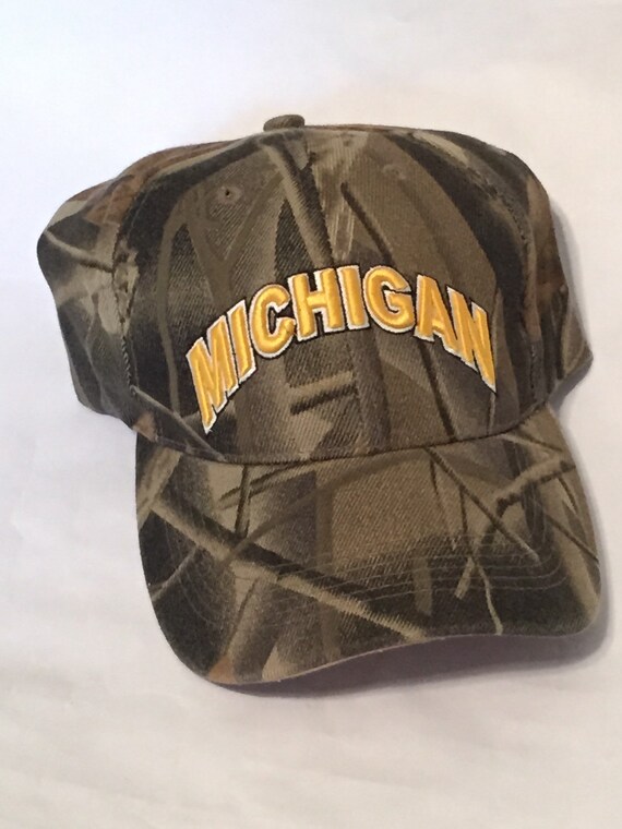 Michigan Embroidered Camo Hunting Hat