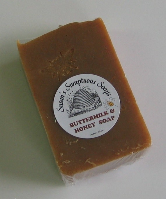 Buttermilk & Honey Soap Wild Mountain Honey by sumptuoussoaps