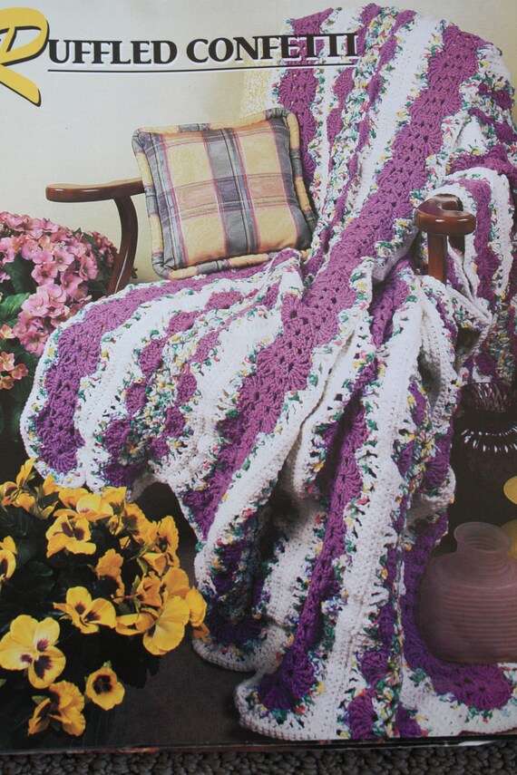 Ruffled Confetti Mile a Minute Afghan from Annie's