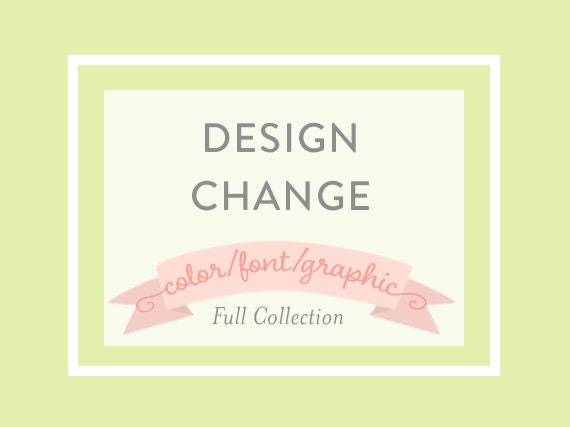 Custom Design Change - FULL COLLECTION, a la carte Il_570xn