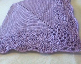 Crochet Lacy Edged Baby Blanket Pattern