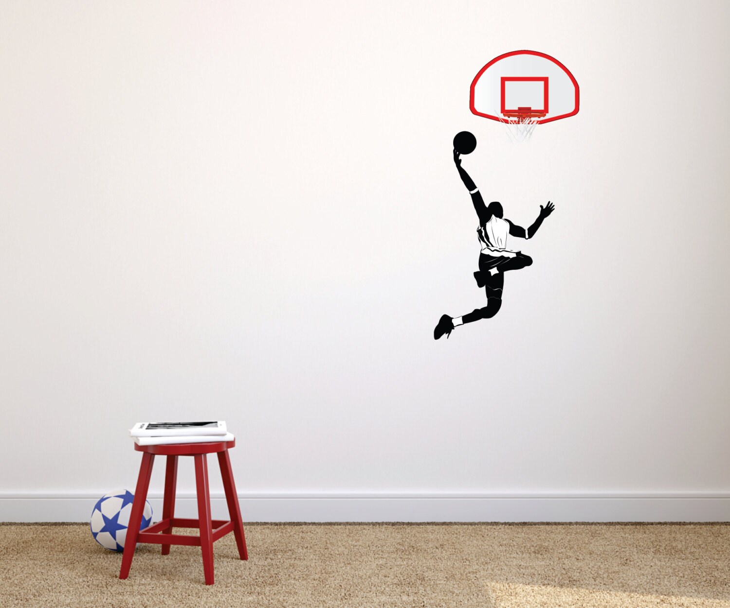 NBA Player Basketball Wall Decal by designwithvinyl on Etsy
