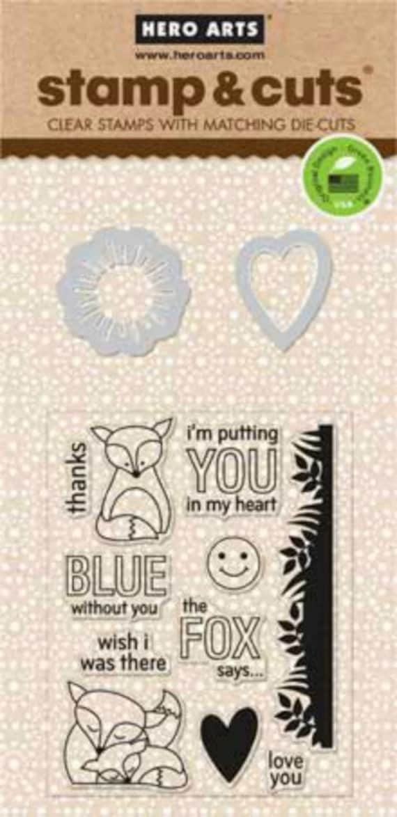 Hero Arts The Fox Says Stamp & cut  DC142  OWH