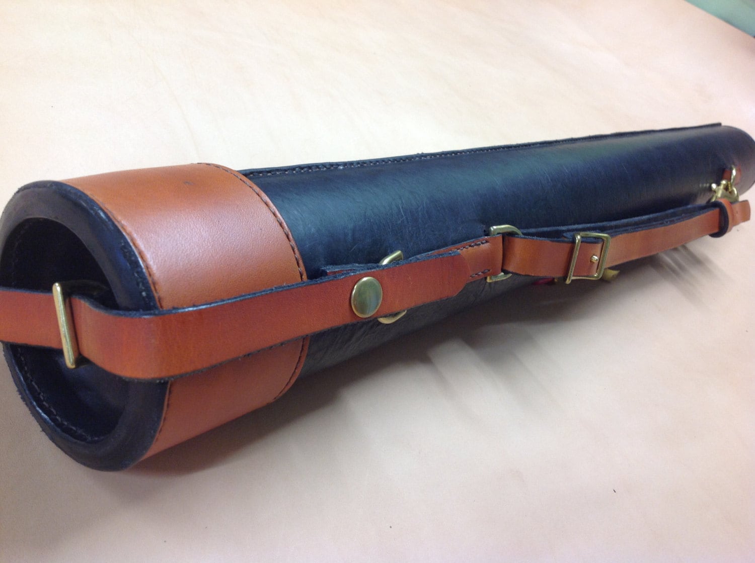 Fly Rod Case Hand Stitched Leather Ready By Hammondsleatherworks 2100