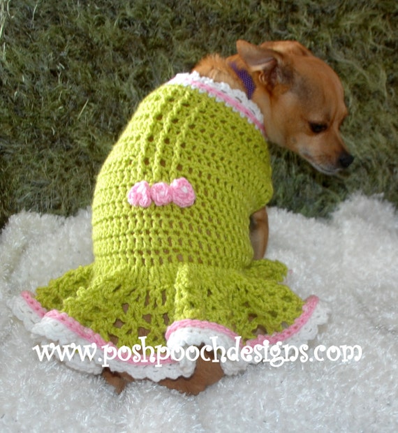 Instant Download Crochet Pattern Amber Spring Dog Sweater