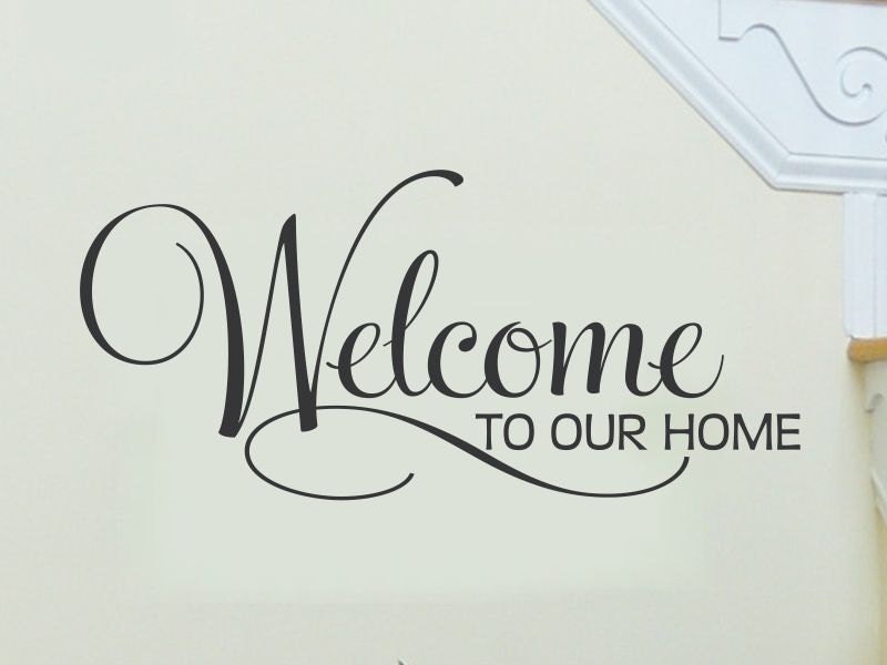 Download Welcome Wall Decal Welcome to Our Home Living Room Wall Decal