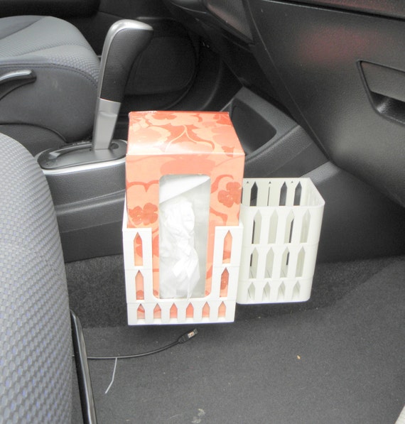Car Large Tissues Box Holder With A Small by NiYafeiArtWorks