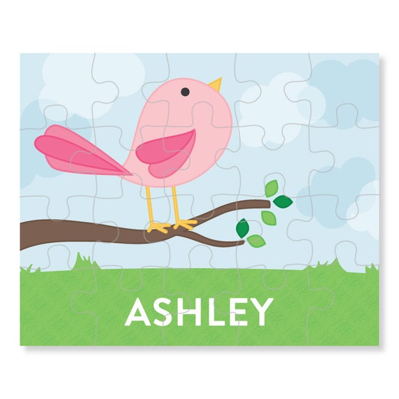Personalized Puzzle for Girl - Cute Bird Puzzle - Personalized Kids Puzzle Il_570xn