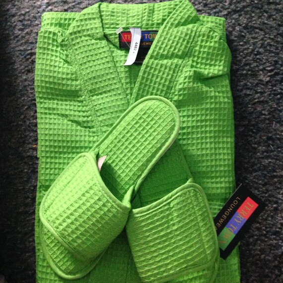 Items similar to Personalized Embroidered Robe and Slipper Sets Custom