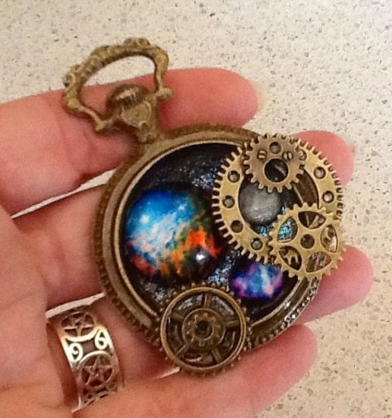 Time Lord Adventures in Time & Space Pocket Watch Style Pendant by thecurioddityshop steampunk buy now online