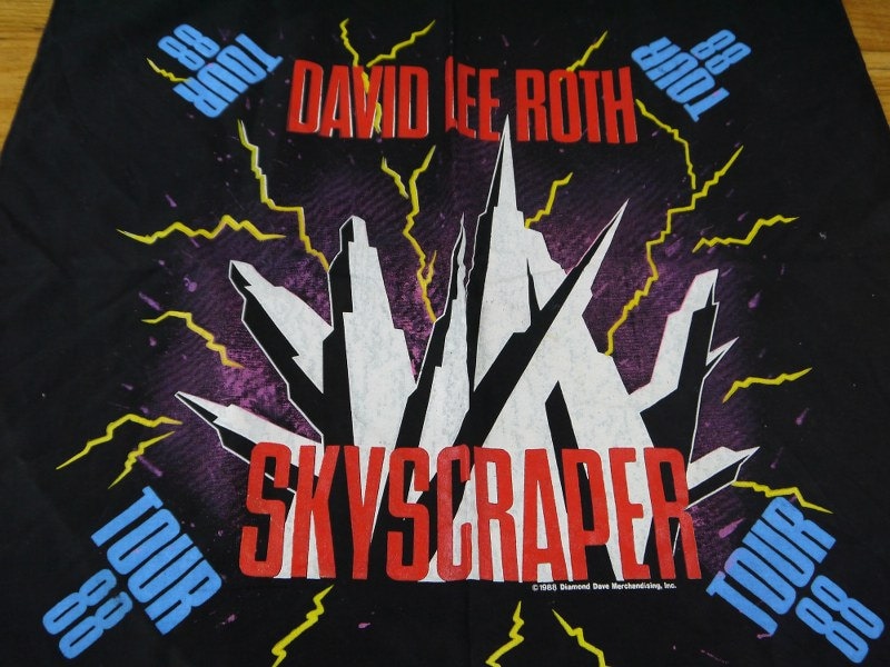 Vintage David Lee Roth 1988 Skyscraper Concert Tour Van Halen