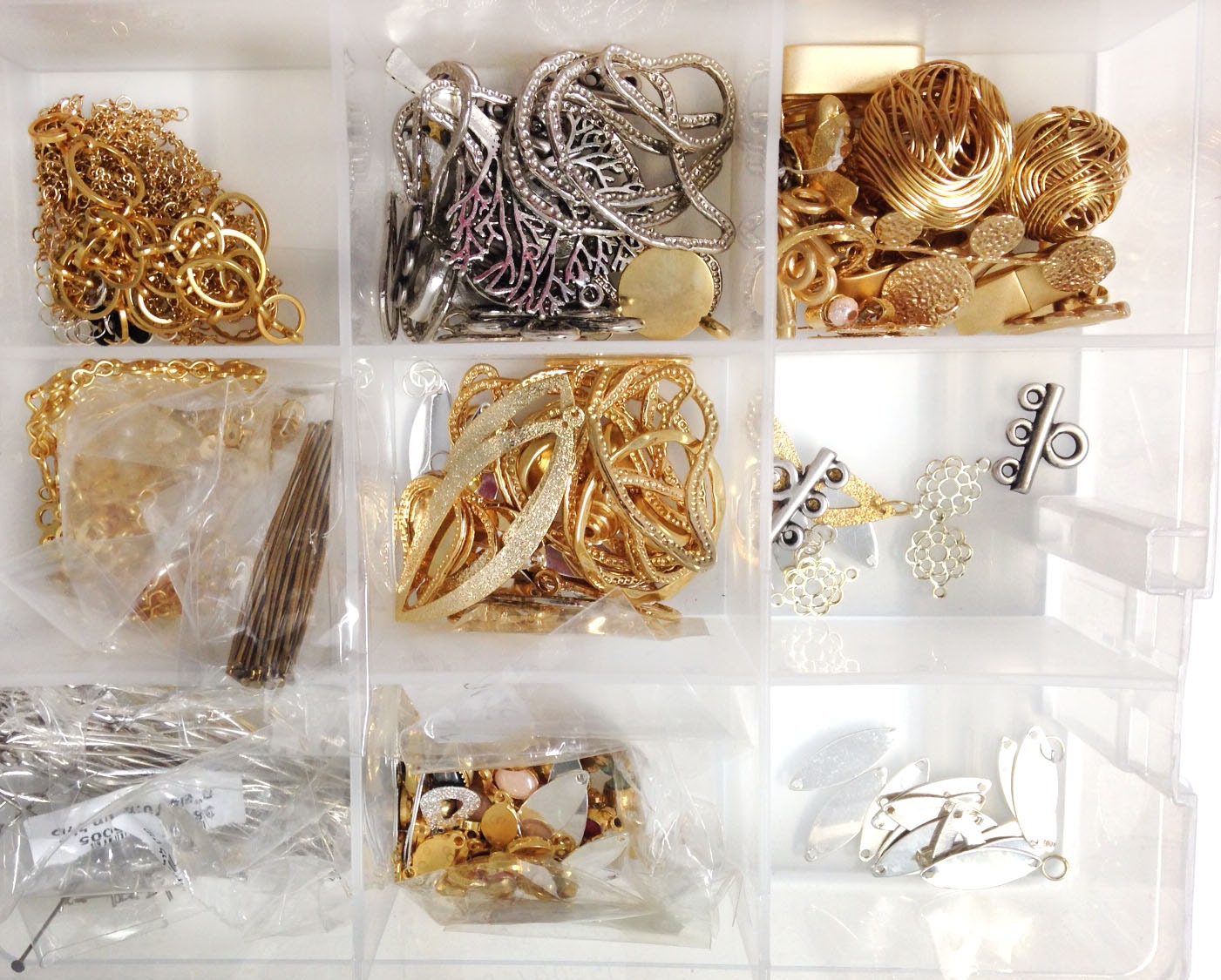 Bulk Lot Mix Box Full of DIY Jewelry Supplies Crafts by KBazaar