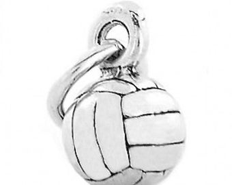 Sterling Silver Small Volleyball Charm