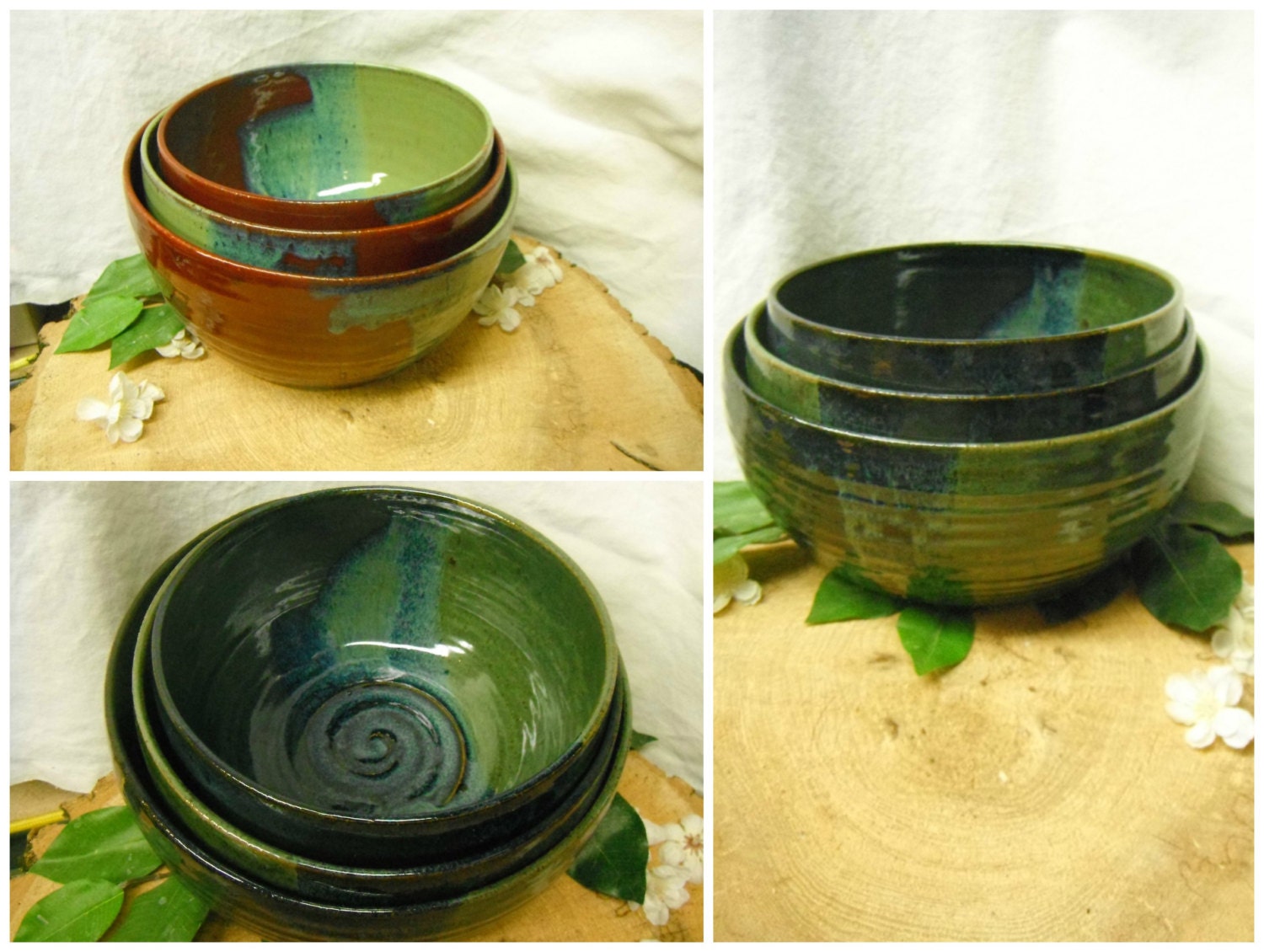 Mixing Bowl Set of 3 Nesting Kitchen Mix Bowls MADE TO