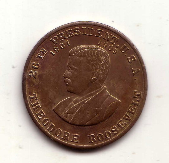 Theodore Roosevelt Token Lucky Piece Teddy President Coin