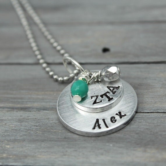 Zeta Tau Alpha Necklace Sorority Necklace ZTA by