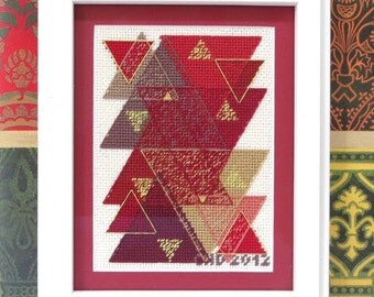 Geometric Triangles Needlepoint Kit