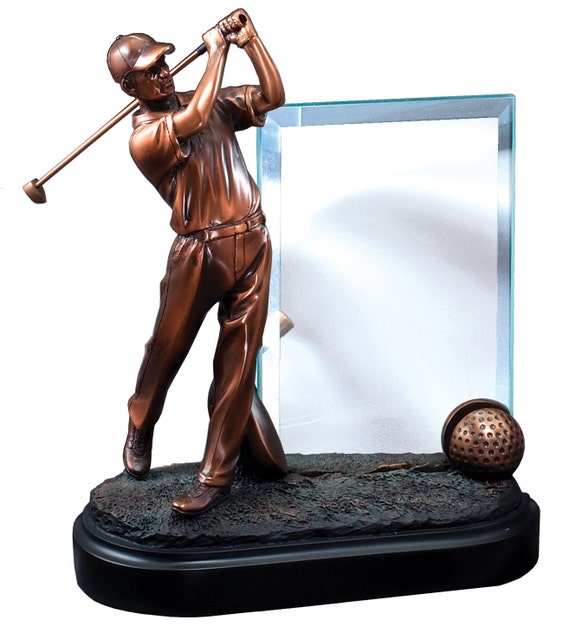 Golfer Resin Sculpture Golfer Golfer Statue by BLCustomCreations