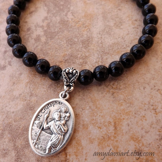 Women's St Christopher Bracelet Catholic Jewelry St