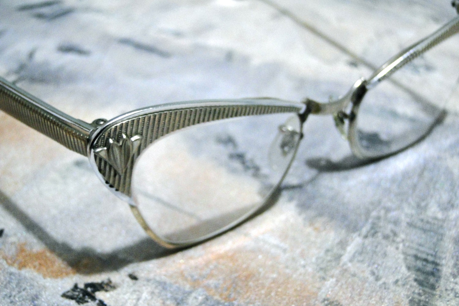 Cateye 1950s Eyeglasses Womens Vintage Accessories Alum Eyewear 