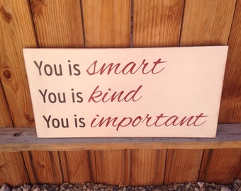 Items similar to you is kind 9x12 The Help quote on Etsy