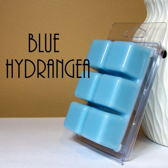 Scented Wax Cubes Blue Hydrangea Scented Wax by StillWaterCandles