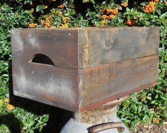 Wooden Crate, Vintage style Wooden Crate, Storage Crate, Handmade Wooden Box, Storage Box, Wooden Box, Crate, Wall shelf, Whiskey Crate