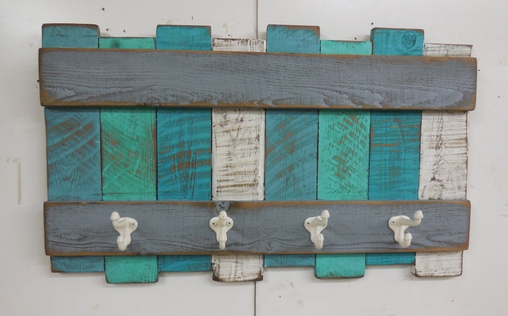 Nautical Coat Rack Beach Theme Coat Rack by LynxCreekDesigns