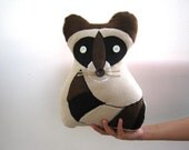 Raccoon pillow, bedroom, Decorative pillow, Home Decor, kids room, nursery room, toys,ornament, gift, pillow, housewares, gift for Christmas