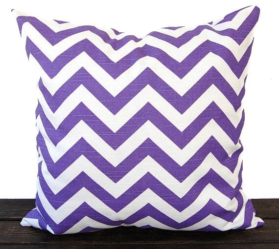Purple pillow cover 18 x 18 One cushion cover by ThePillowPeople
