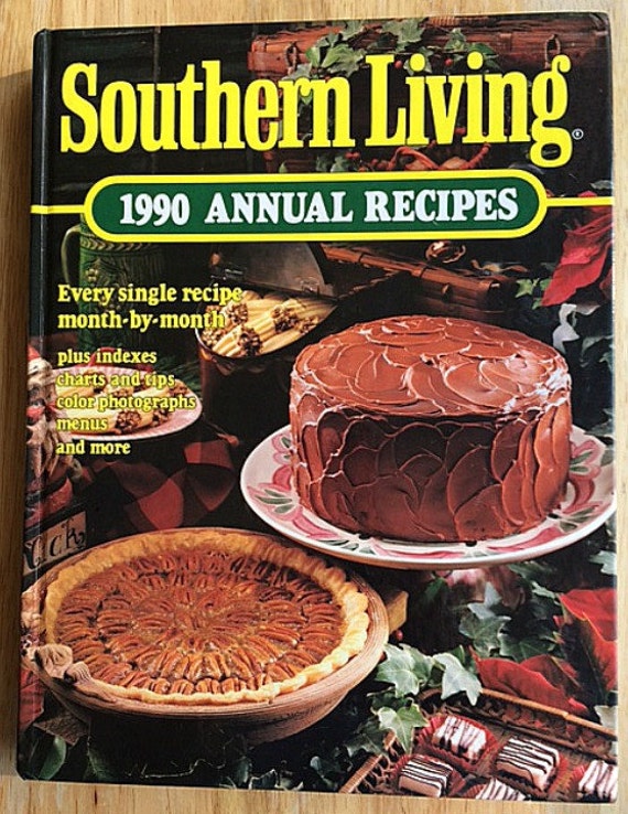 Items similar to Southern Living Cookbook, 1990 Annual Recipes, Vintage ...