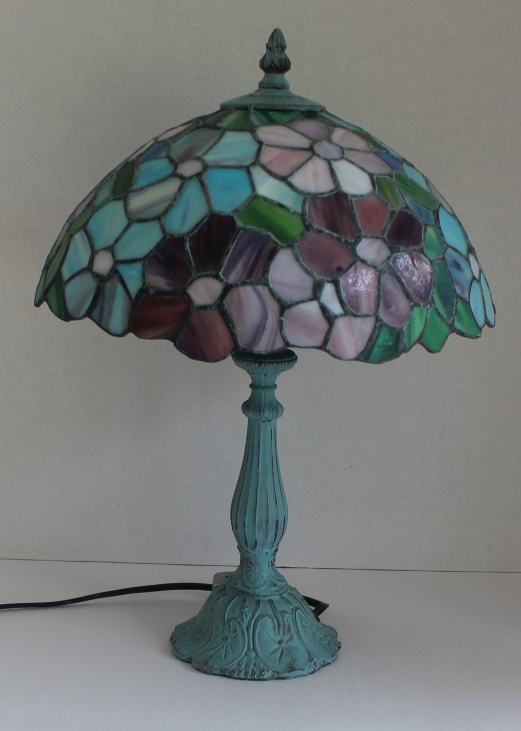 Vintage Stained Glass Lamp by RevisitedConcepts on Etsy