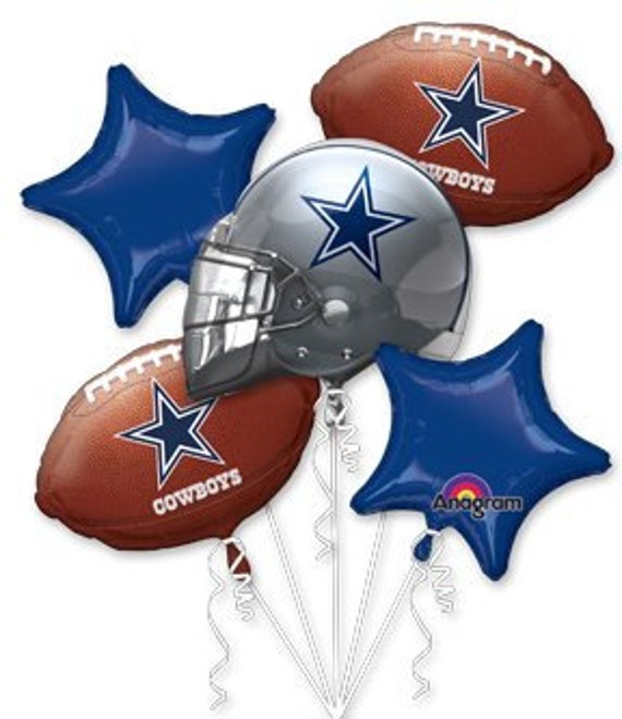 Dallas Cowboys Football Balloon Bouquet NFL Team by SUMMERSNOWOKC