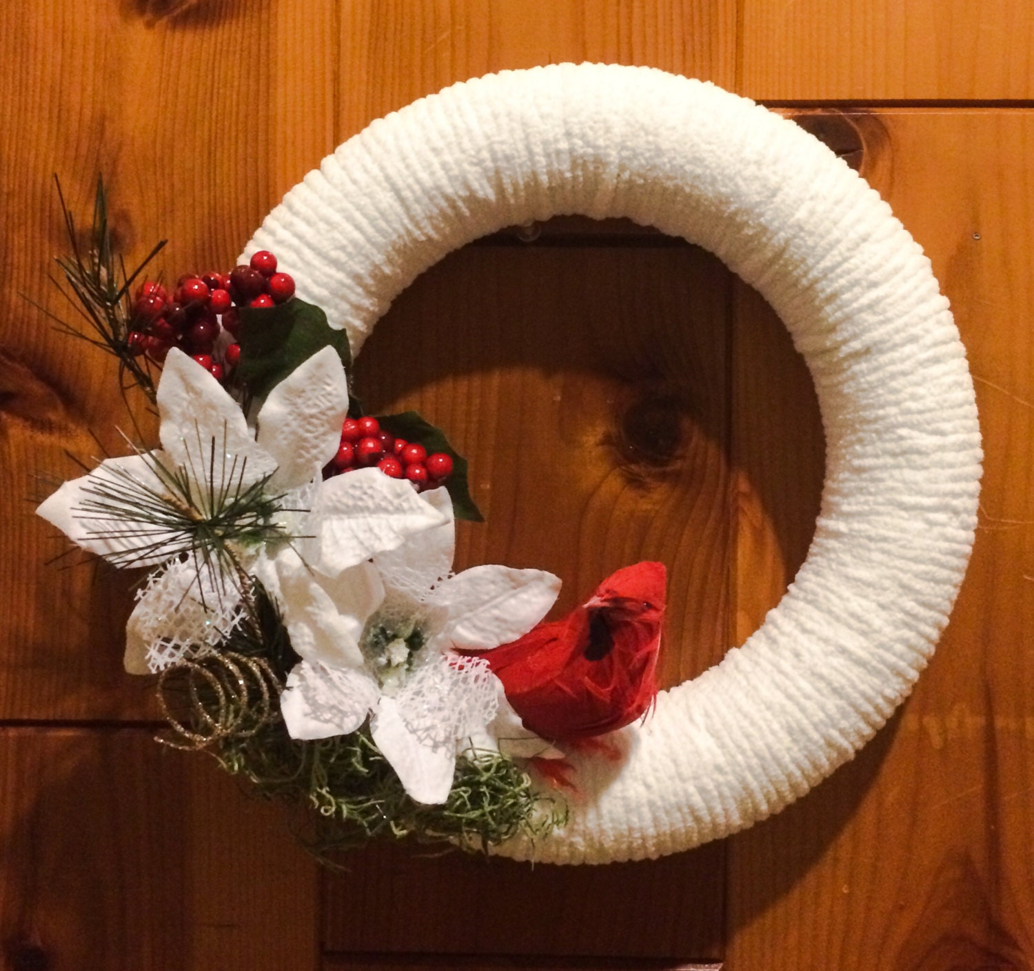 Winter Christmas Holiday Wreath