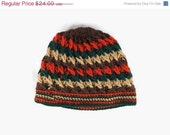 MOTHERS DAY Multicolor Striped Crochet Beanie Hat  Womens knit hat, Fashion winter Hat, Gift For Her, Boho Tribal Gypsy