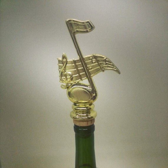 Music Wine Stopper Wine Gift for Musician by