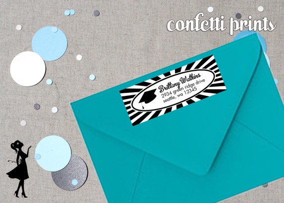 Return Address Label - HAPPY DAY Graduation Personalized Printable Il_570xn