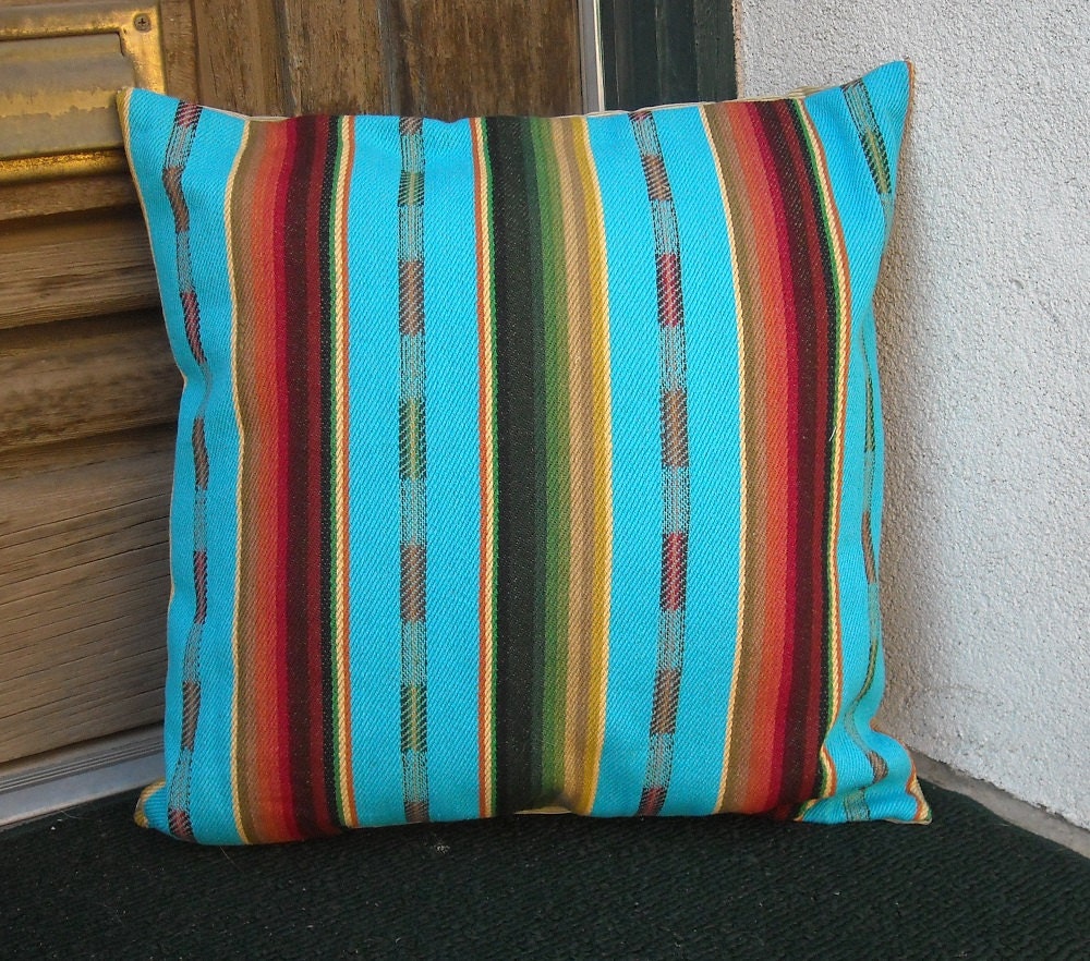 Southwestern Pillow Cover 18 x 18 custom sizes available.
