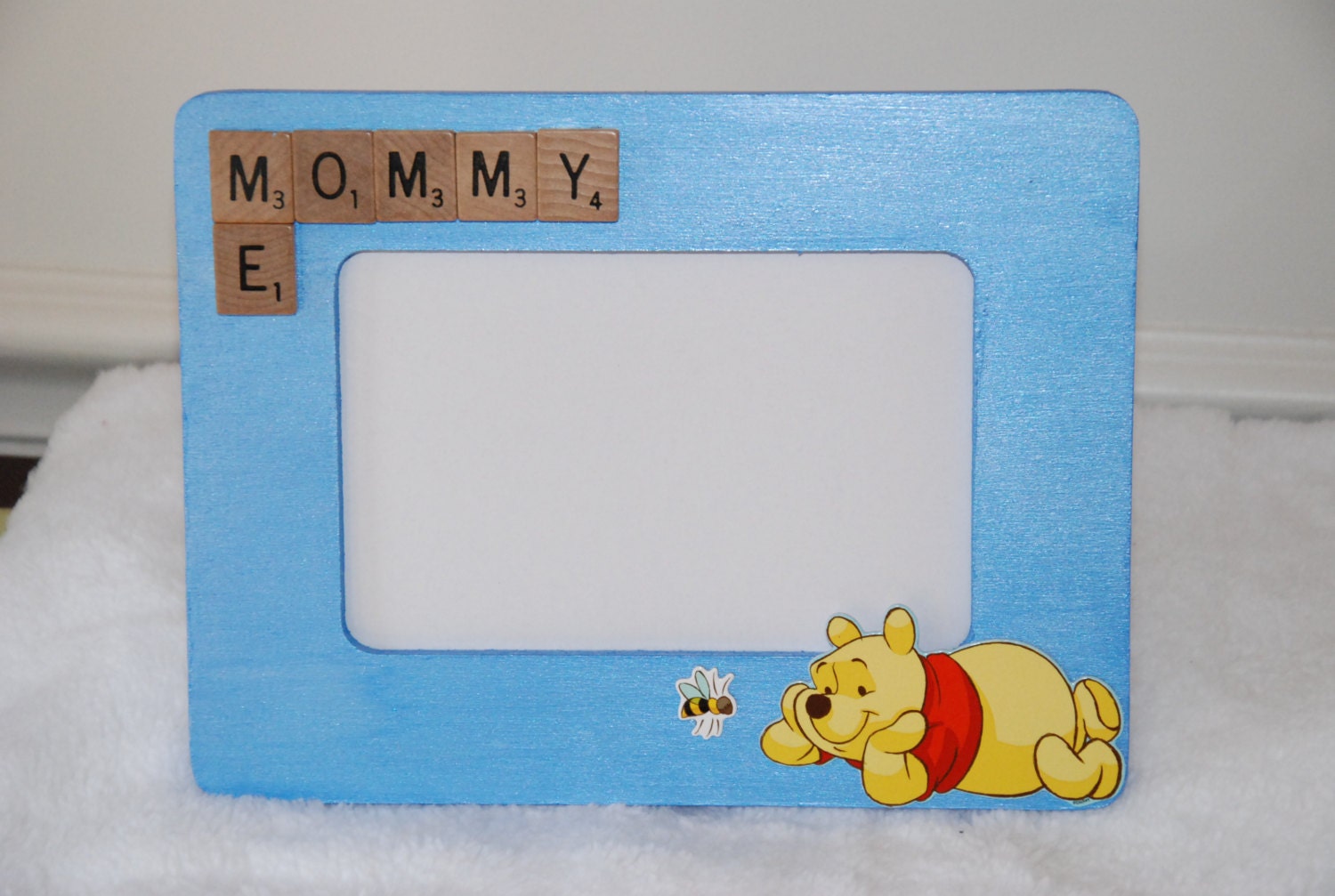 Picture frame Winnie the Pooh wood frame nursery decor
