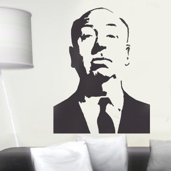Alfred Hitchcock Stencil Film Director Hitchcock Wall