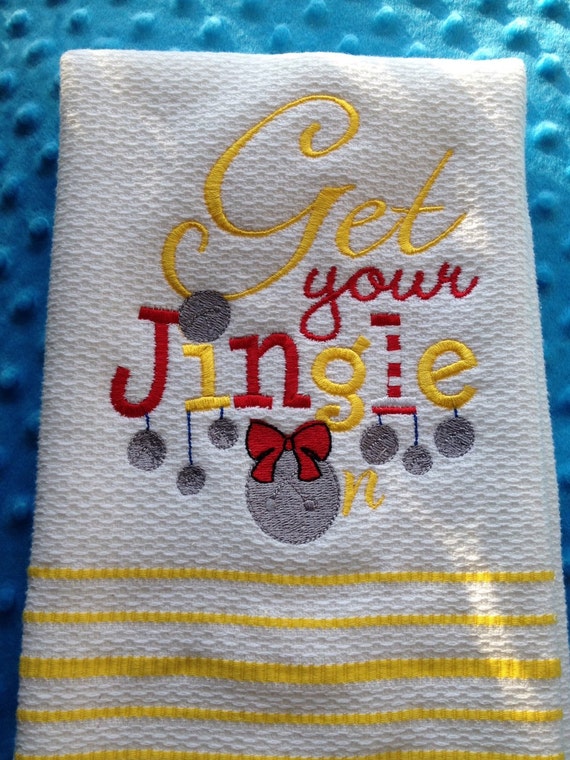 Items similar to Christmas kitchen towel on Etsy