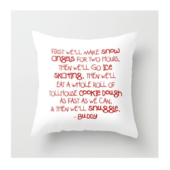 Items similar to Buddy the Elf Throw Pillow, Elf Movie Pillow, Buddy