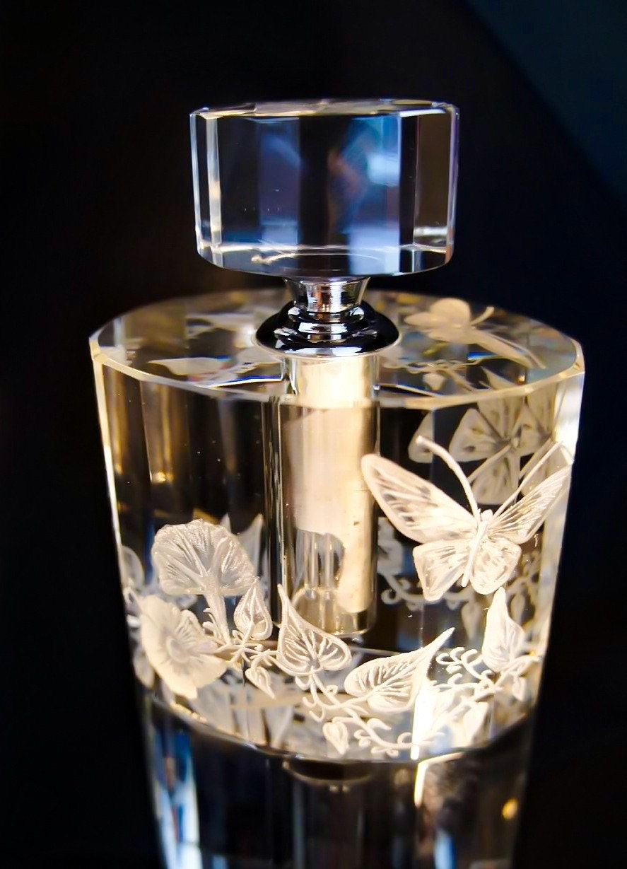 Bottleengraving Perfume Bottle Hand engraved Crystal