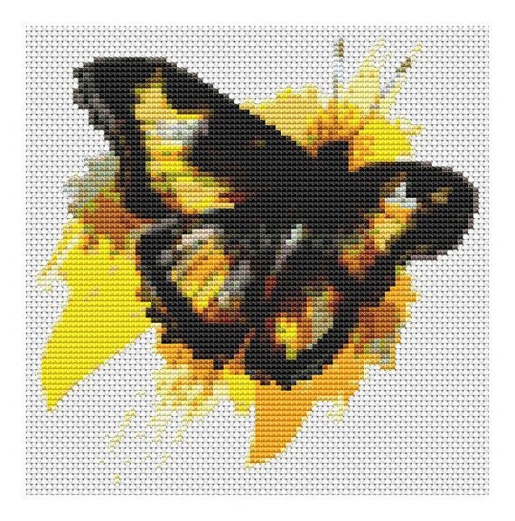 Butterfly Art Mini Cross Stitch CHART by TheArtofCrossStitch