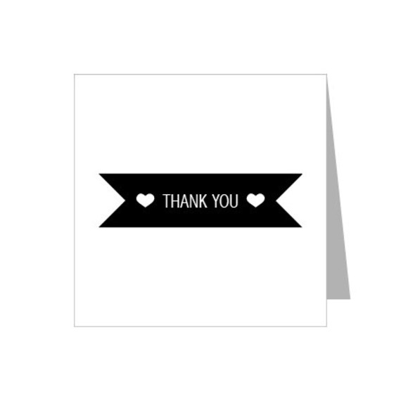 Items similar to Thank You Cards Set of 20 wedding engagement bridal