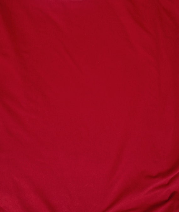 Cotton Jersey Knit Fabric by the Yard Red 60W 3/15