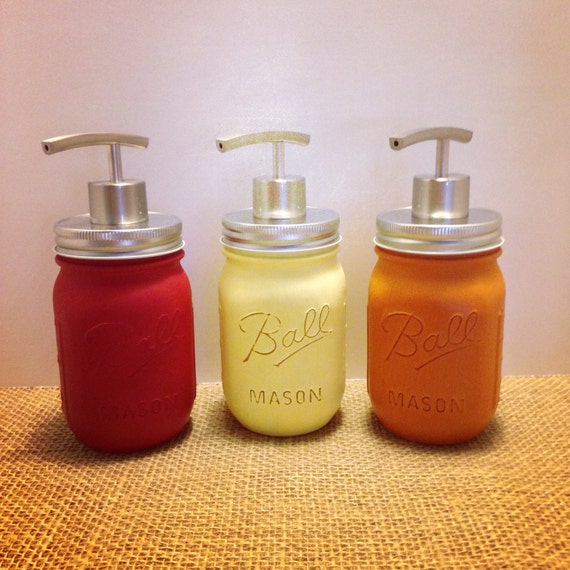SALE Bathroom AccessoriesRUST RESISTANT Mason Jar Soap